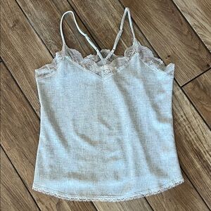 bishop + young Lace Trimmed light blue Camisole